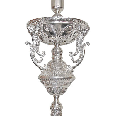 Holy Week candlesticks with silver bath