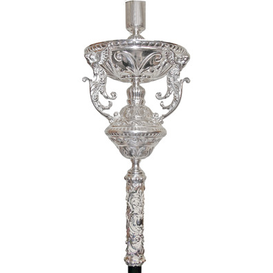 Holy Week candlesticks with silver bath