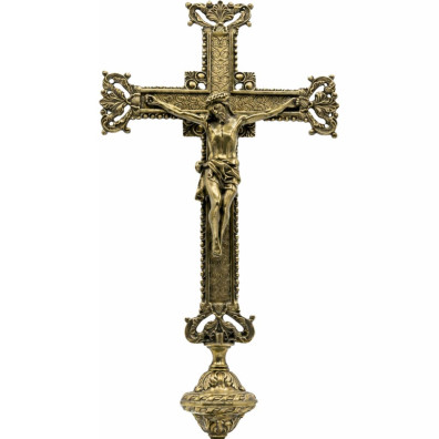 Processional Cross chiselled elements