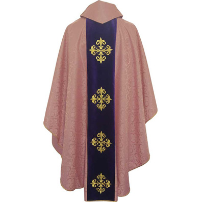 Advent chasuble for priest | Gaudete Catholic Church