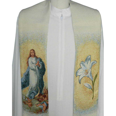 Marian stole with the Immaculate Virgin of Murillo