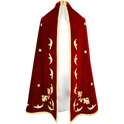 Velvet mantle for image of the Virgin Mary