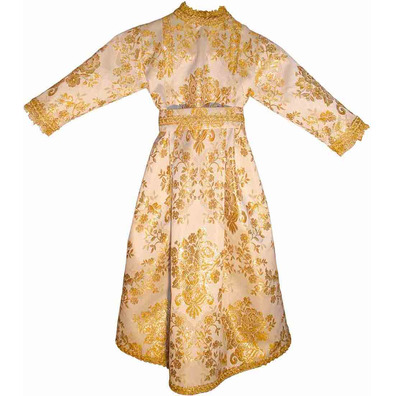 Brocade dress for image of the Virgin Mary