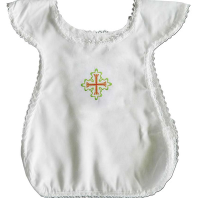 Christening dress for babies with embroidery