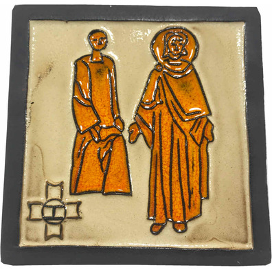 Via Crucis with ceramic stations