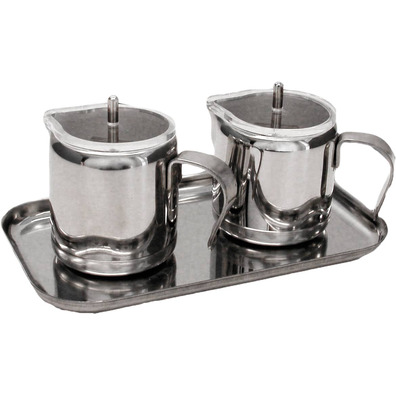 Stainless steel cruets with lid