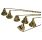 Golden color brass candle snuffer with handle