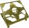 Adjustable lectern made of gold metal