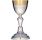 Smooth silver chalice with gold-plated cup