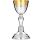 Smooth silver chalice with gold-plated cup