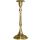 Smooth candlestick made of polished bronze