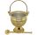 Holy Water Vessels with Hyssop golden color