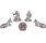 Nativity scene with metal figures | 3cm