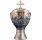 Ciborium of the Last Supper in bronze with silver bath