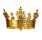 Golden countes crown with crosses