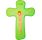 Green children&#39;s wall crucifix