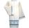 Beige Catholic surplice with gray hemstitch embroidery