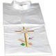 White alb with Cross, JHS, wheat ears and embroidered grapes