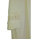 Alb with pleats and guipure lace beige
