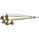 Golden color brass candle snuffer with handle