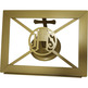 Catholic Church tabletop lectern | Wrought iron golden color