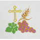 Altar set with Cross, wheat ears and embroidered grapes
