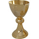 Communion chalice, paten and ciborium made of metal