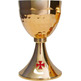 Chalice with gold bath and red enamelled Cross
