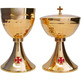 Chalice with gold bath and red enamelled Cross