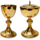 Italian gold-plated metal chalice