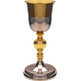 Silver and gold chalice with circular base