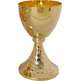 Catholic Church chalice  | Golden color brass | Sacred vessels