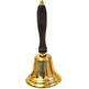 Bronze bell with wooden handle