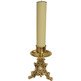 Catholic Church Brass Candle Holders with 5 cm. Paraffin Candle