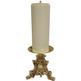 Catholic Church Brass Candle Holders with 8 cm. Paraffin Candle
