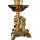 Bronze table candlestick with images