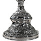 Standing candlestick made of chiselled sterling silver