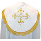 Pluvial cape with Cross embroidered in white gold thread