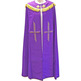 Polyester Pluvial Cloak with Purple Gold Fringe