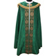 Catholic cope with embroidery hood green