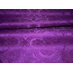 Chasuble in damask fabric with purple embroidered central stolon