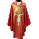 Chasuble embroidered Christ on the Cross red