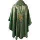 Chasuble embroidered Christ on the Cross green