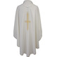 Chasuble with embroidered Cross | Four liturgical colors white