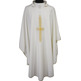 Chasuble with embroidered Cross | Four liturgical colors white