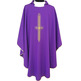 Chasuble with embroidered Cross | Four liturgical purple colors