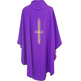 Chasuble with embroidered Cross | Four liturgical purple colors