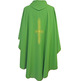 Chasuble with embroidered Cross | Four liturgical colors green