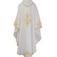 Polyester chasuble with embroidered Crosses white