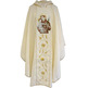 Damask chasuble with Saint Anthony embroidery